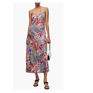 AllSaints Bryony Lucia Floral Print Slipdress